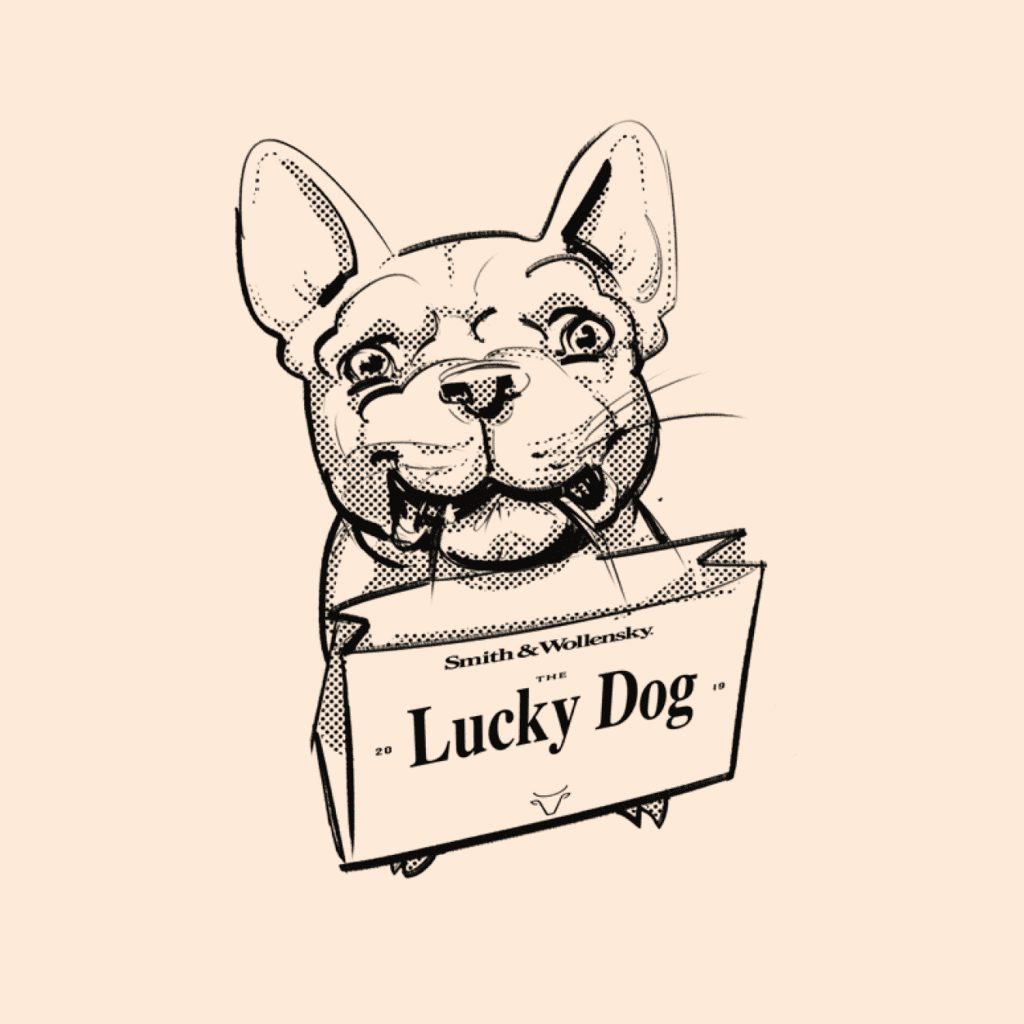 Illustration of Lucky Dog bag