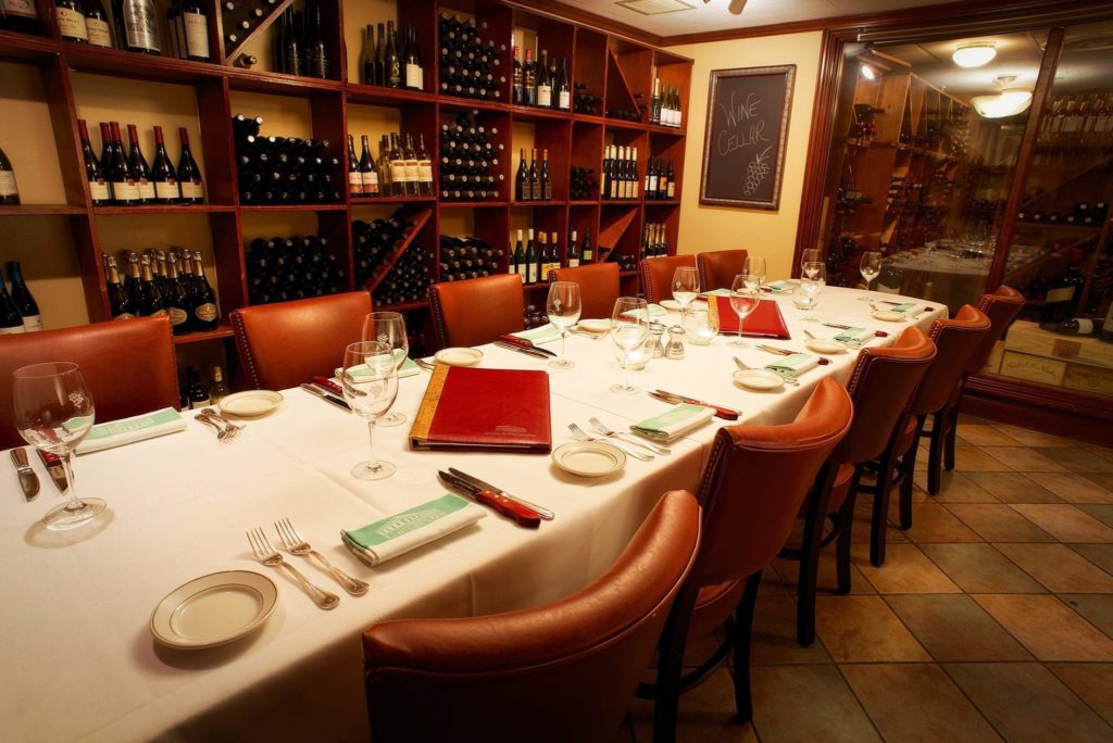 Wine Cellar room for private events at S&W Chicago