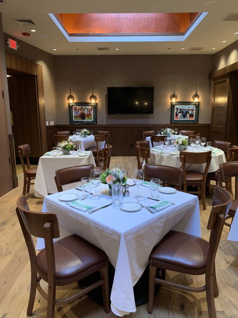 Wellesley Room for private events at S&W Wellesley