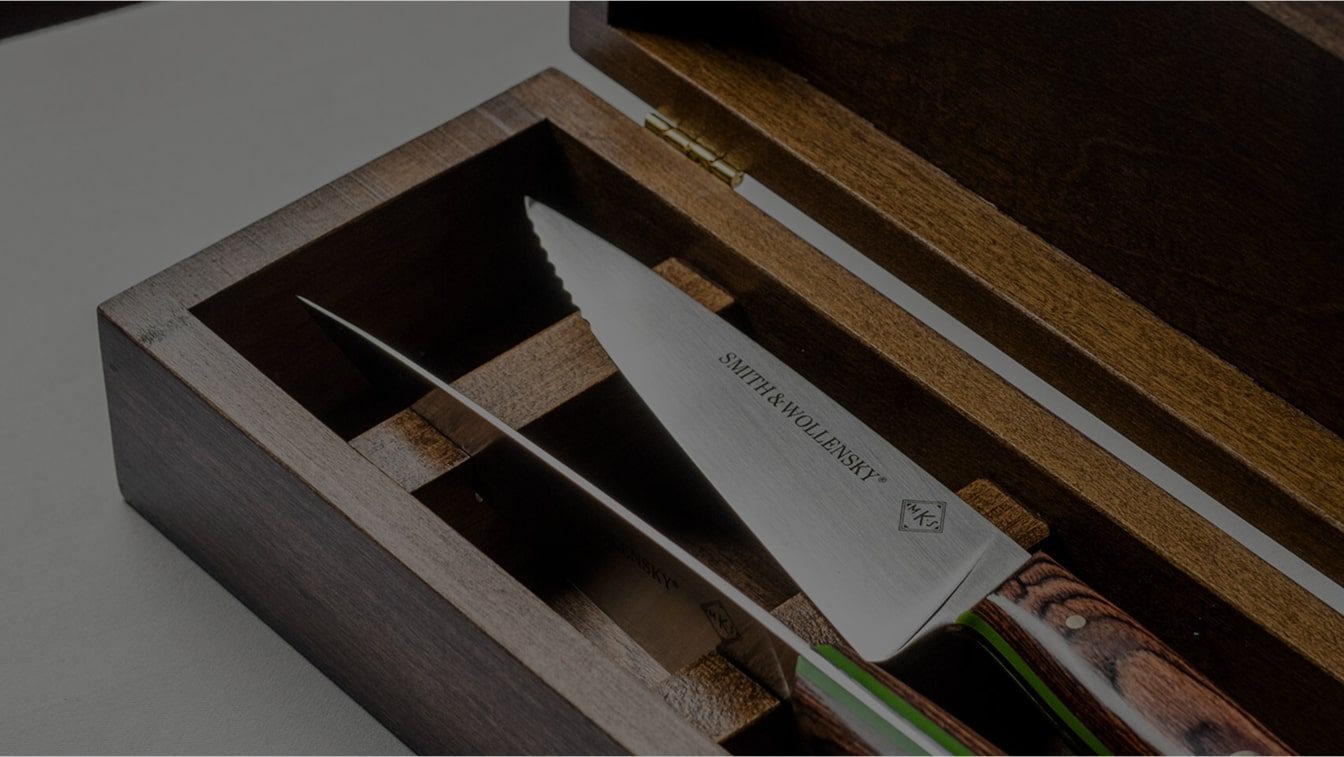 A chef's knife with 